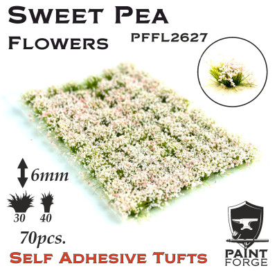 Paint Forge Tuft 6mm Sweet Pea Flowers
