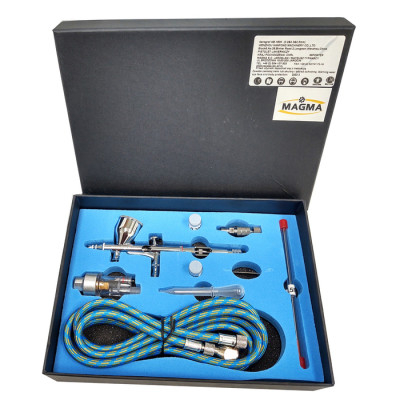 Aerograf TG 180K + 3 dysze 0,2+0,3+0,5 mm + wąż 1,8m