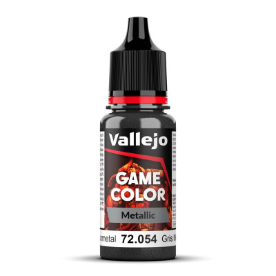 Vallejo Game Color 72054 Dark Gunmetal Metallic 18 ml