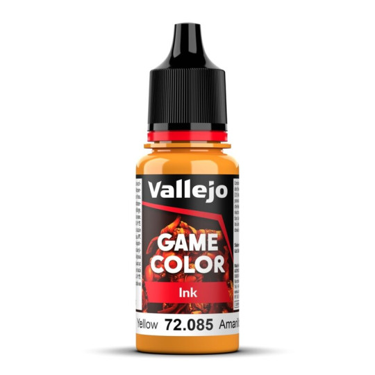Vallejo Game Color 72085 Yellow Ink 18 ml