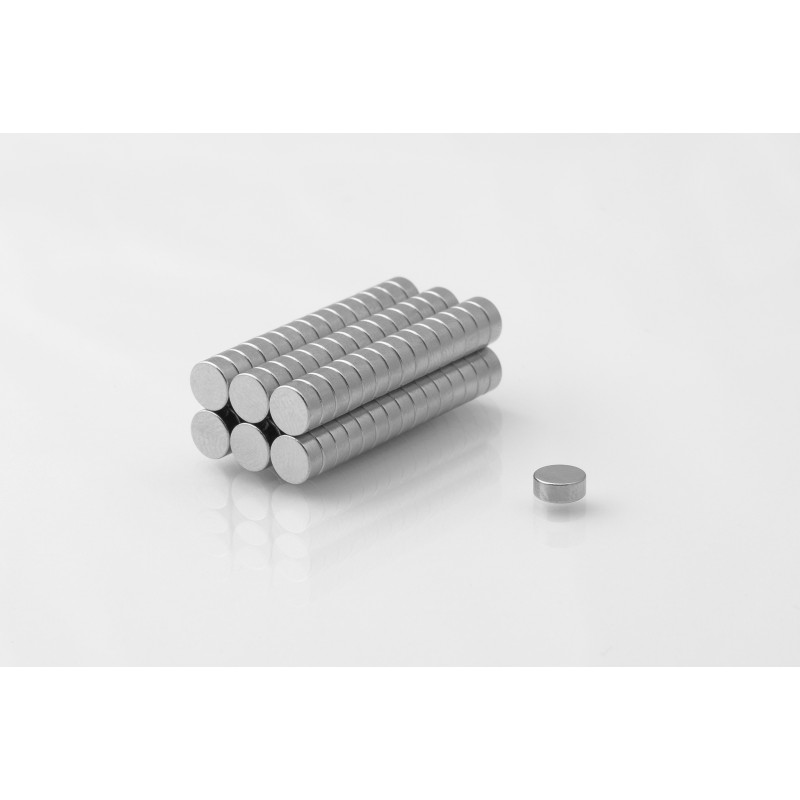 Magnes neodymowy walec 5 x 2 mm