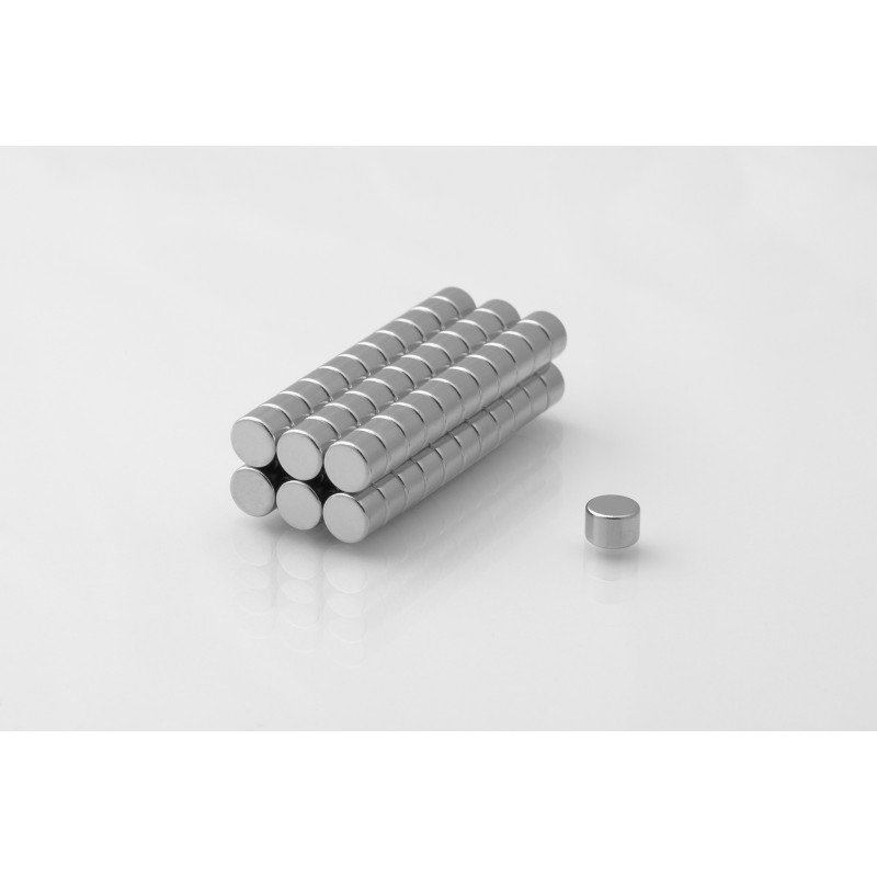 Magnes neodymowy walec 6 x 4 mm