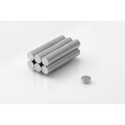 Magnes neodymowy walec 7 X 2 mm