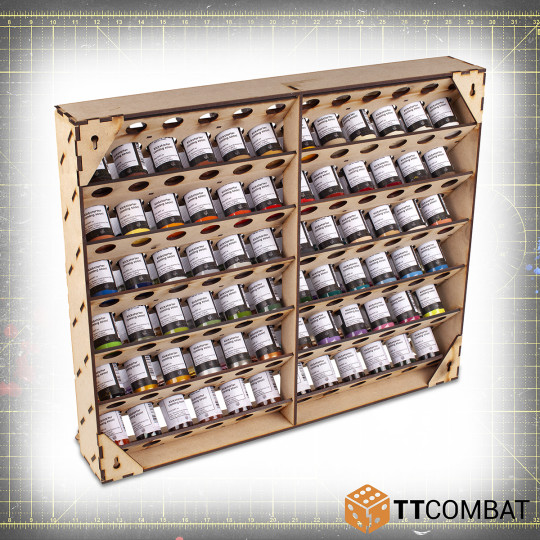 TTCombat & Vallejo Paint Rack 72