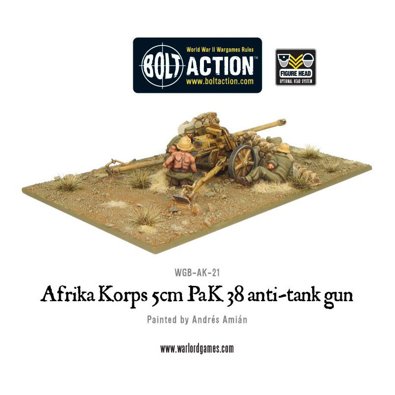 Afrika Korps 5cm PaK 38 anti-tank gun