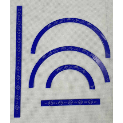 Zestaw Miarek i Łuków  Rodowy Niebieski