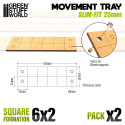 MDF Movement Trays - Slimfit Square 150x50mm