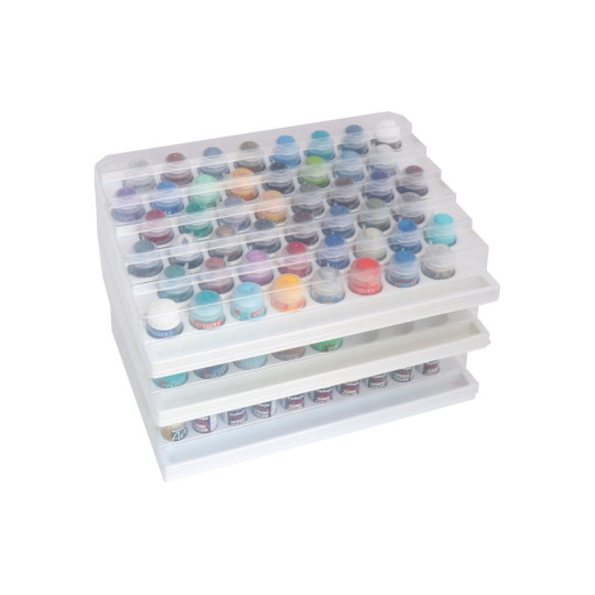 Stojak na 48 dużych słoiczków z farbkami Citadel