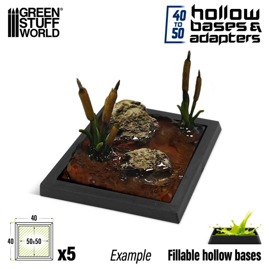 Plastic base adaptor 40 to 50mm